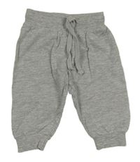 Šedé melírované tepláky