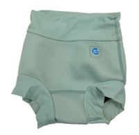 Olivové neoprenové plavkové kalhotky s nášivkou Splash