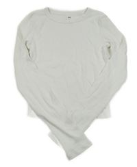 Bílé žebrované crop triko H&M