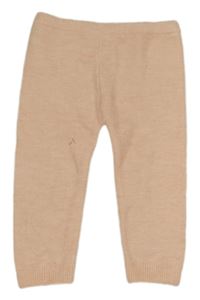 Růžové pletené tepláky Nutmeg
