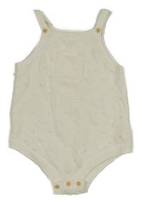 Smetanové 3D puntíkaté pletené laclové kraťasy George