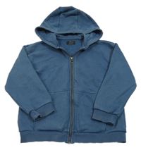 Tmavomodrá propínací mikina s kapucí Next