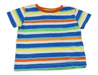 Modro-bílo-barevné pruhované tričko Next