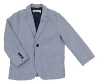 Modré melírované slavnostní sako H&M