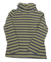 Tmavošedo-žlutý pruhovaný rolák Lupilu