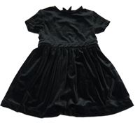 Černé sametové šaty Vertbaudet