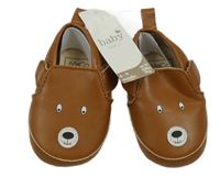 Nové - Hnědé koženkové capáčky s medvědem M&Co. vel. 18