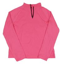 Neonově růžová sportovní mikina Ergeenomixx