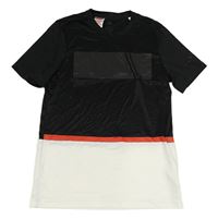 Černo-bílé sportovní tričko s logem Adidas