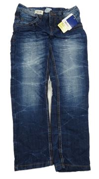 Nové - Tmavomodré skinny rifle Yigga