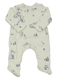 Smetanový overal s králíky George