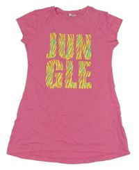 Růžové tričko s nápisem 
