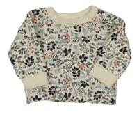 Smetanová květovaná mikina Primark