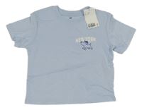 Nové - světlemodré tričko s pejskem H&M