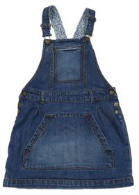 Tmavomodré riflové laclové šaty s kapsou Fat Face