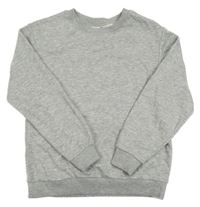 Šedá melírovaná mikina H&M