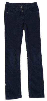 Tmavomodré skinny manšestráky Alive