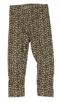 Béžovo-hnědé legíny s leopardím vzorem Next