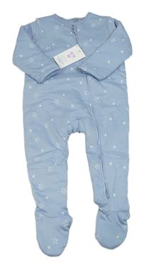 Světlemodrý zateplený overal s hvězdami Primark