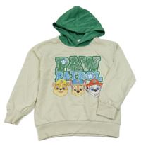 Smetanovo-zelená mikina s kapucí - Tlapková patrola H&M