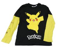 Černo-žluté triko s Pikachuem 