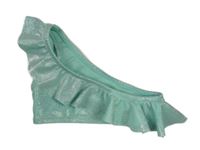 Světlezelená třpytivá plavková lambáda s volánkem Terranova 