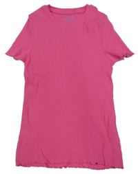 Růžové žebrované tričko Primark