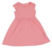Neonově růžové melírované šaty H&M