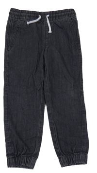 Tmavošedé cuff teplákové rifle Denim Co.