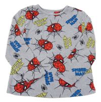 Šedá plyšová mikina se Spidermany Marvel