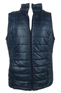 Dámská tmavomodrá šusťáková zateplená vesta Jean Pascale 