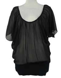 Dámská černá šifonová halenka 