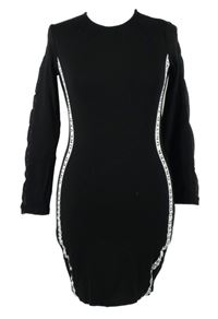 Dámské černé šaty s nápisy H&M