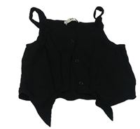 Černý halenkový crop top C&A