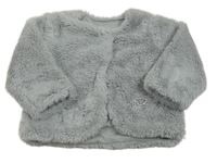 Světlešedá kožešinová zateplená bunda Matalan