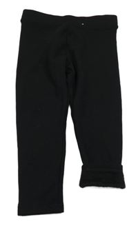 Černé zateplené legíny Primark