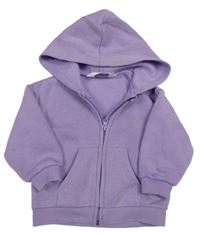 Fialová propínací mikina s kapucí H&M