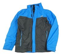 3v1 Azurovo-černá šusťáková celoroční bunda Icepeak 