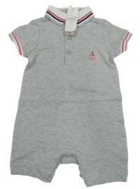 Nové - Šedý kraťasový overal M&Co.