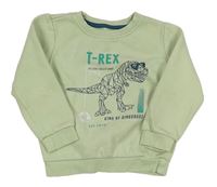 Zelenkavá mikina s dinosaurem Impidimpi