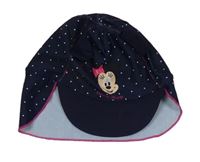 Tmavomodrá puntíkatá UV kšiltovka s s Minnie Disney