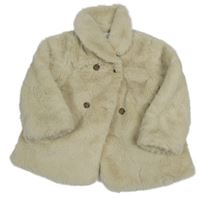 Světlebéžová kožešinová podšitá bunda zn. C&A