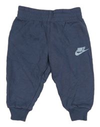 Tmavomodré tepláky s logem Nike