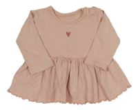 Světlerůžová šatová tunika se srdíčkem George