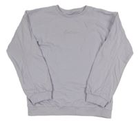 Lila mikina s nápisem 