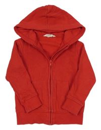 Červená propínací mikina s kapucí H&M