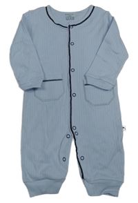 Světlemodrý overal s kapsami 