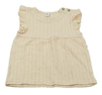 Smetanová tunika s 3D pruhy Topolino