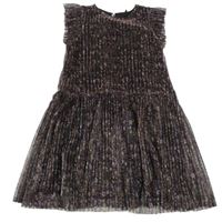 Lilkovo-fialovo-zelené třpytivé šaty Next