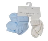 Nové - 3x modro/bílé žebrované ponožky  